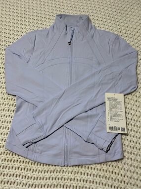 lululemon serene blue define cropped jacket nulu size 8